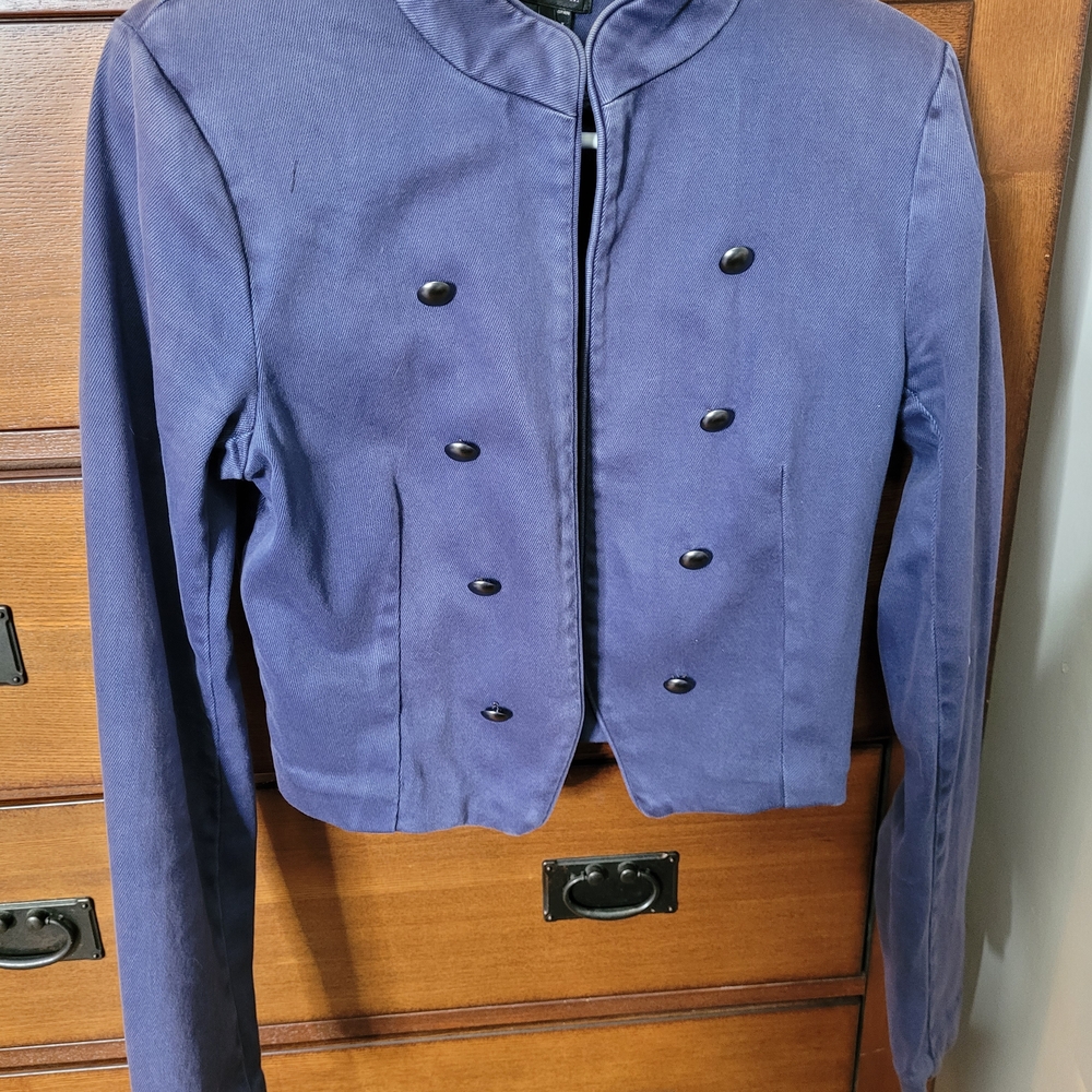Talula Women's Navy Double-Breasted Blazer